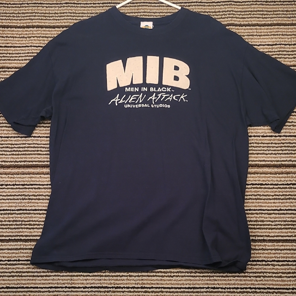 MIB Men In Black Alien Attack Universal Studios 2008 Cotton Mens Sz XL T Shirt